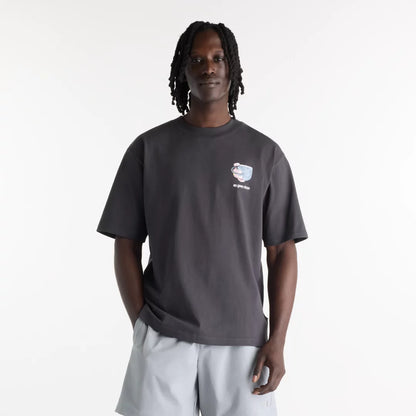 Men Grey Days Coffee Oversized T-Shirt / New Balance