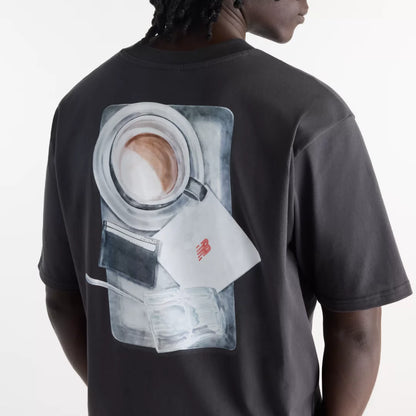 Men Grey Days Coffee Oversized T-Shirt / New Balance