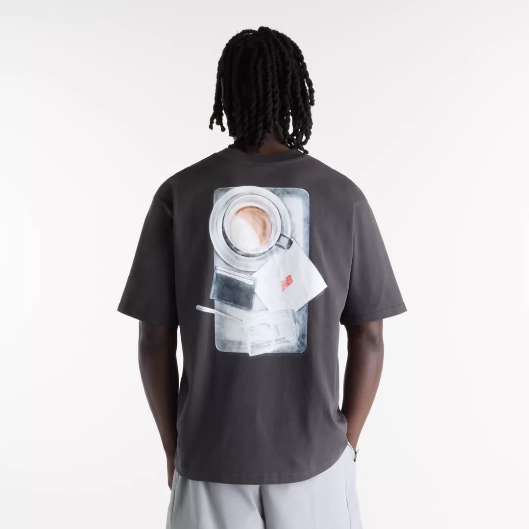 Men Grey Days Coffee Oversized T-Shirt / New Balance
