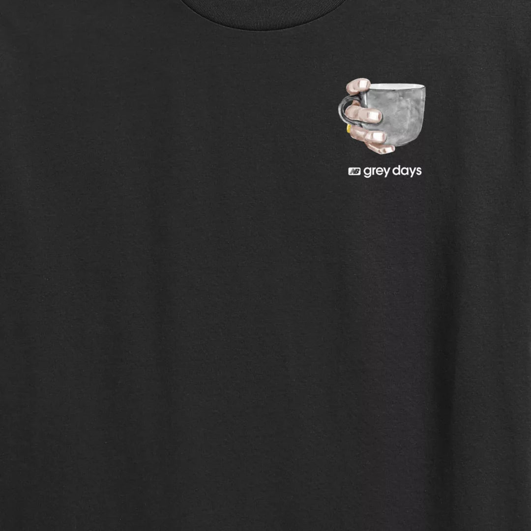 Men Grey Days Coffee Oversized T-Shirt / New Balance