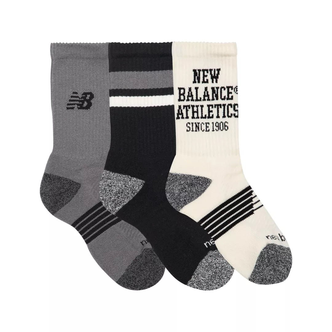 Kids Youth Lifestyle Graphic Crew 3 Pack / New Balance