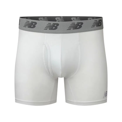 Men Mens Premium 6 Inch Boxer Brief with Fly 3 Pack / New Balance