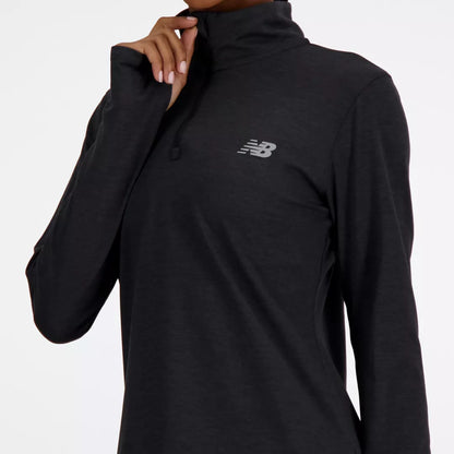 Women Sport Essentials Space Dye 1/4 Zip / New Balance
