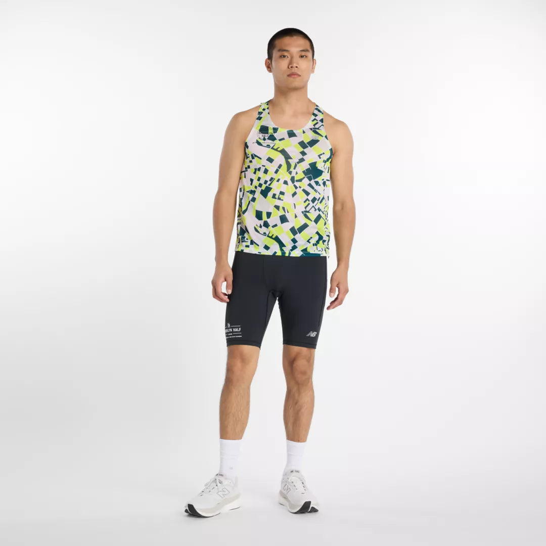 Men RBC Brooklyn Half Printed RC Essential Singlet / New Balance