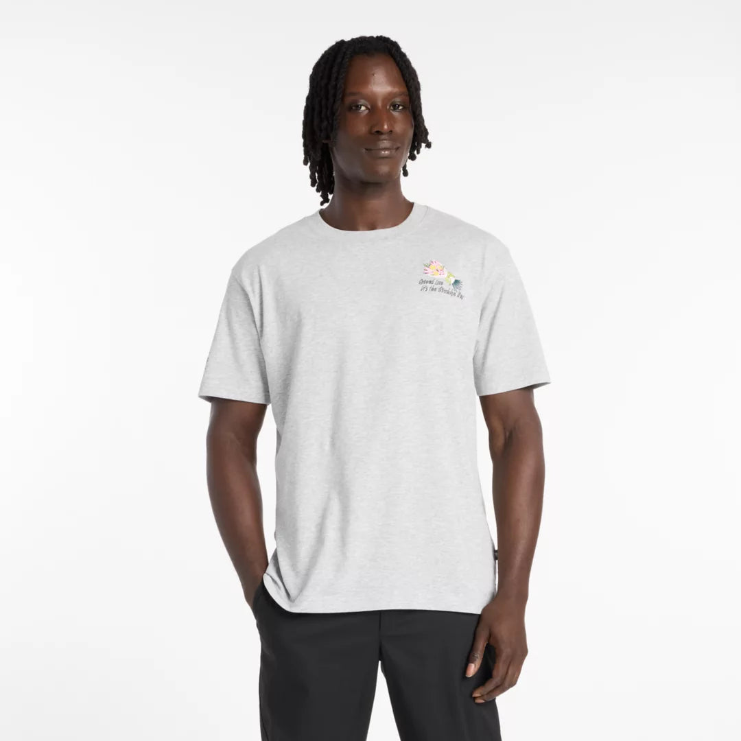 Men RBC Brooklyn Half Men's Graphic T-Shirt - Flowers / New Balance