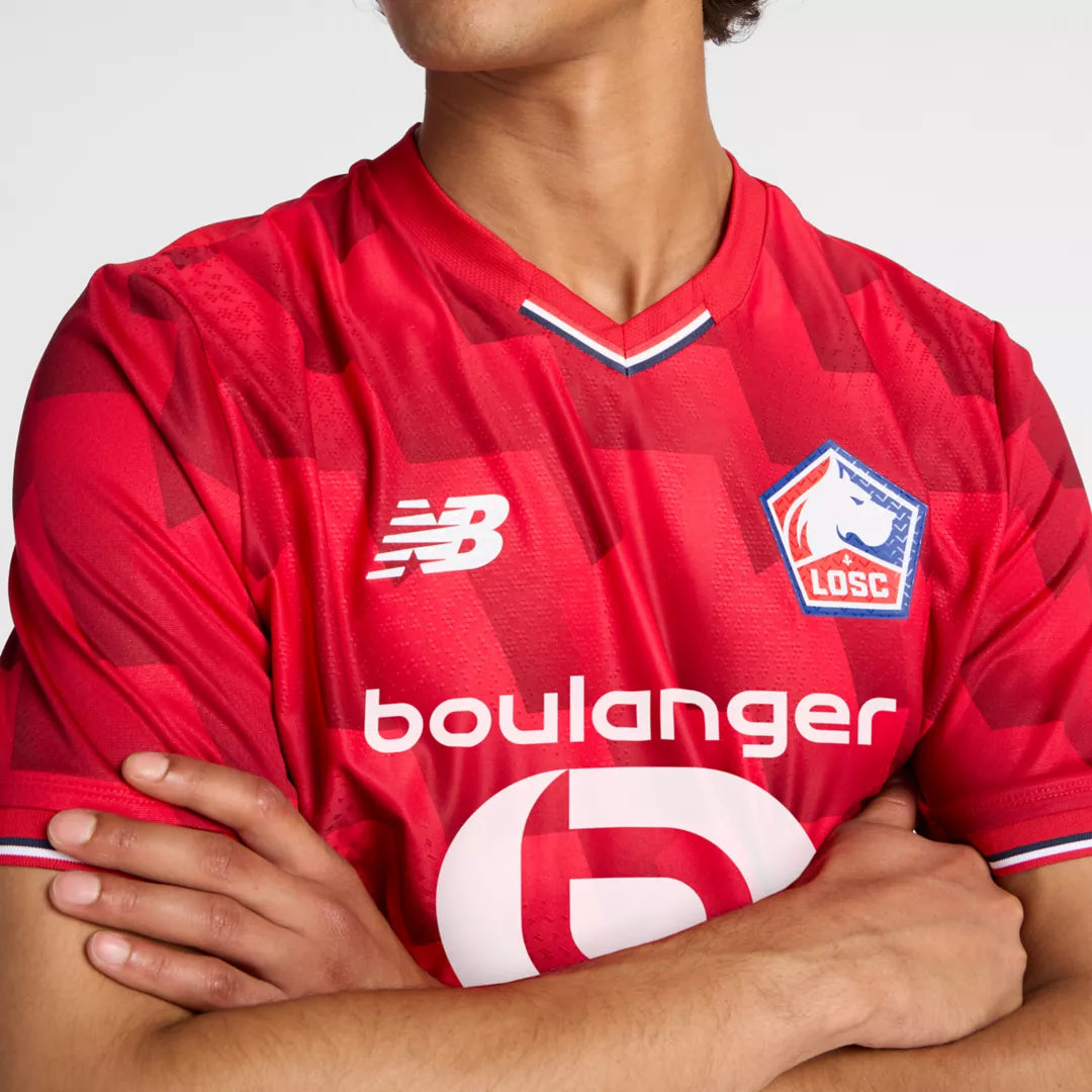 Men Lille LOSC Home Elite Jersey / New Balance