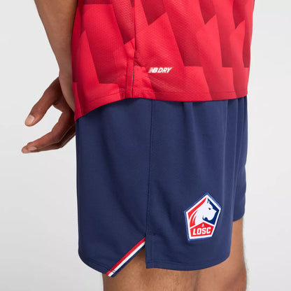Men Lille LOSC Home Short Sleeve Jersey / New Balance