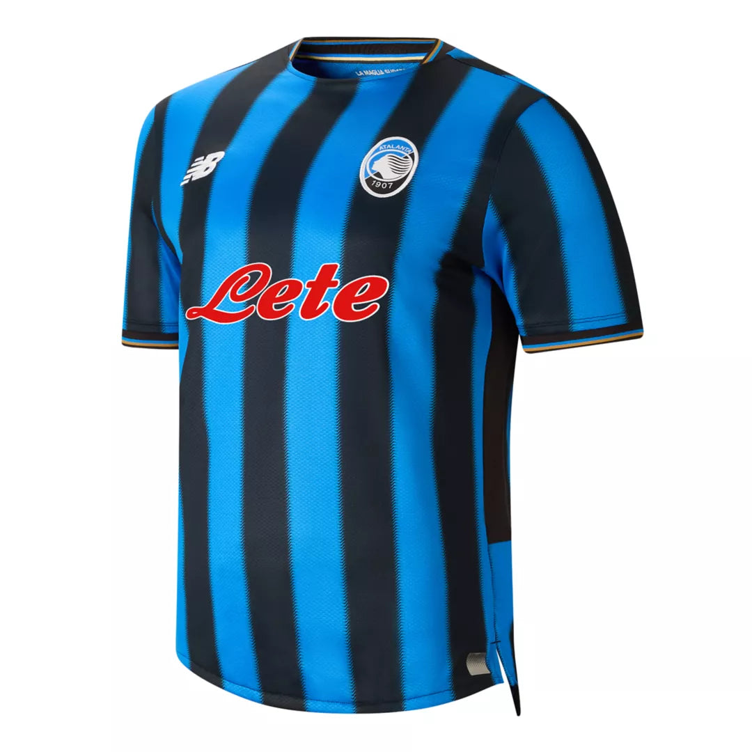 Men Atalanta BC Home Short Sleeve Jersey / New Balance