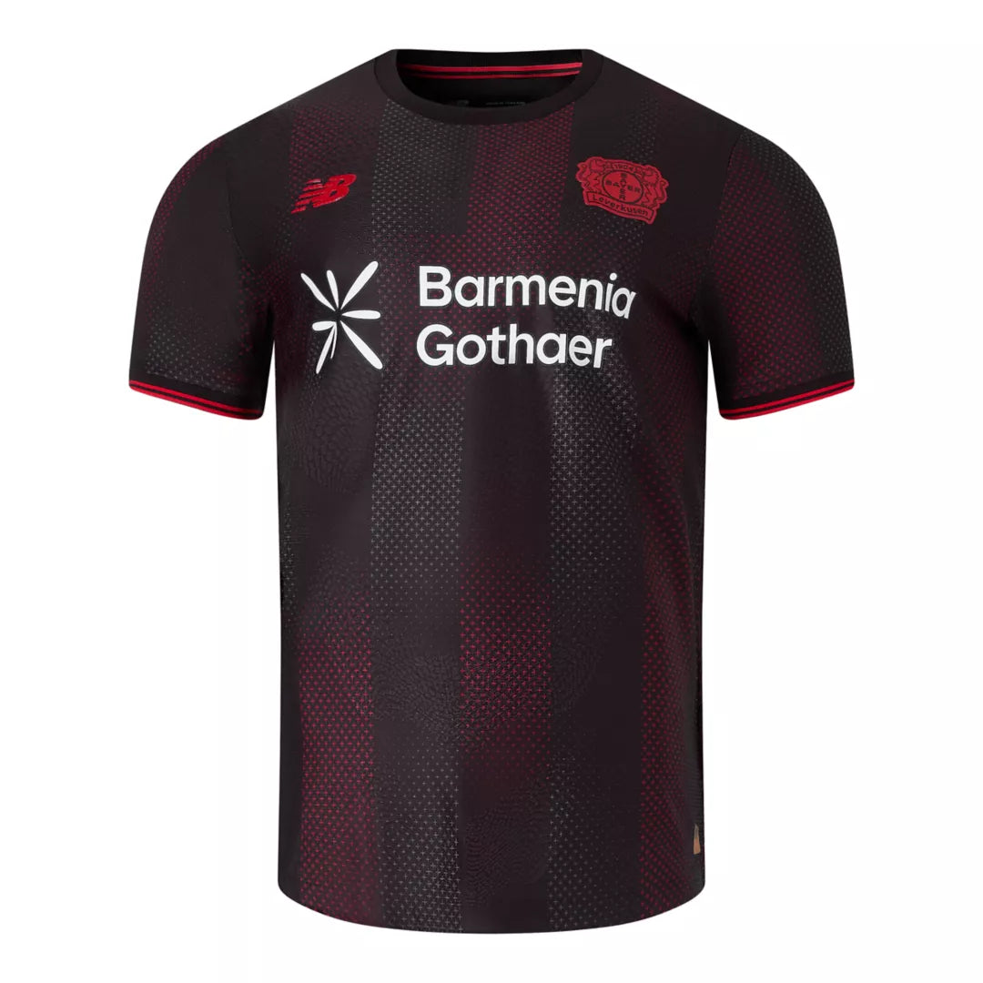 Men Bayer 04 Home Elite Player Jersey / New Balance