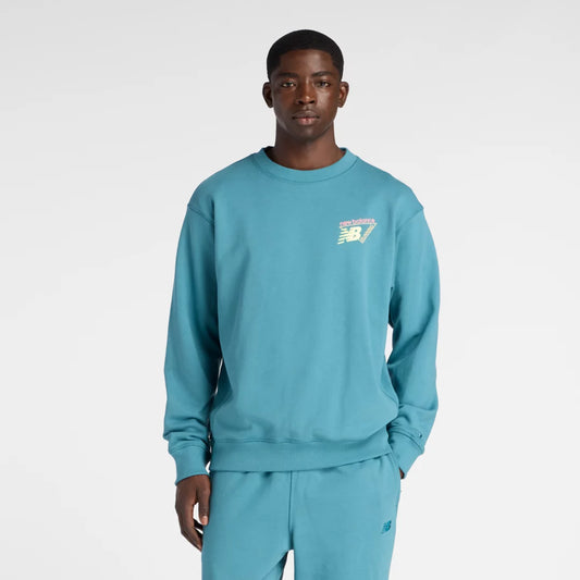 Men Classic Tri-Logo French Terry Crew / New Balance