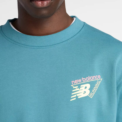 Men Classic Tri-Logo French Terry Crew / New Balance