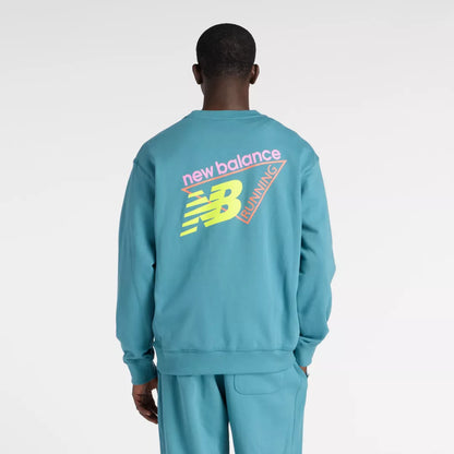 Men Classic Tri-Logo French Terry Crew / New Balance