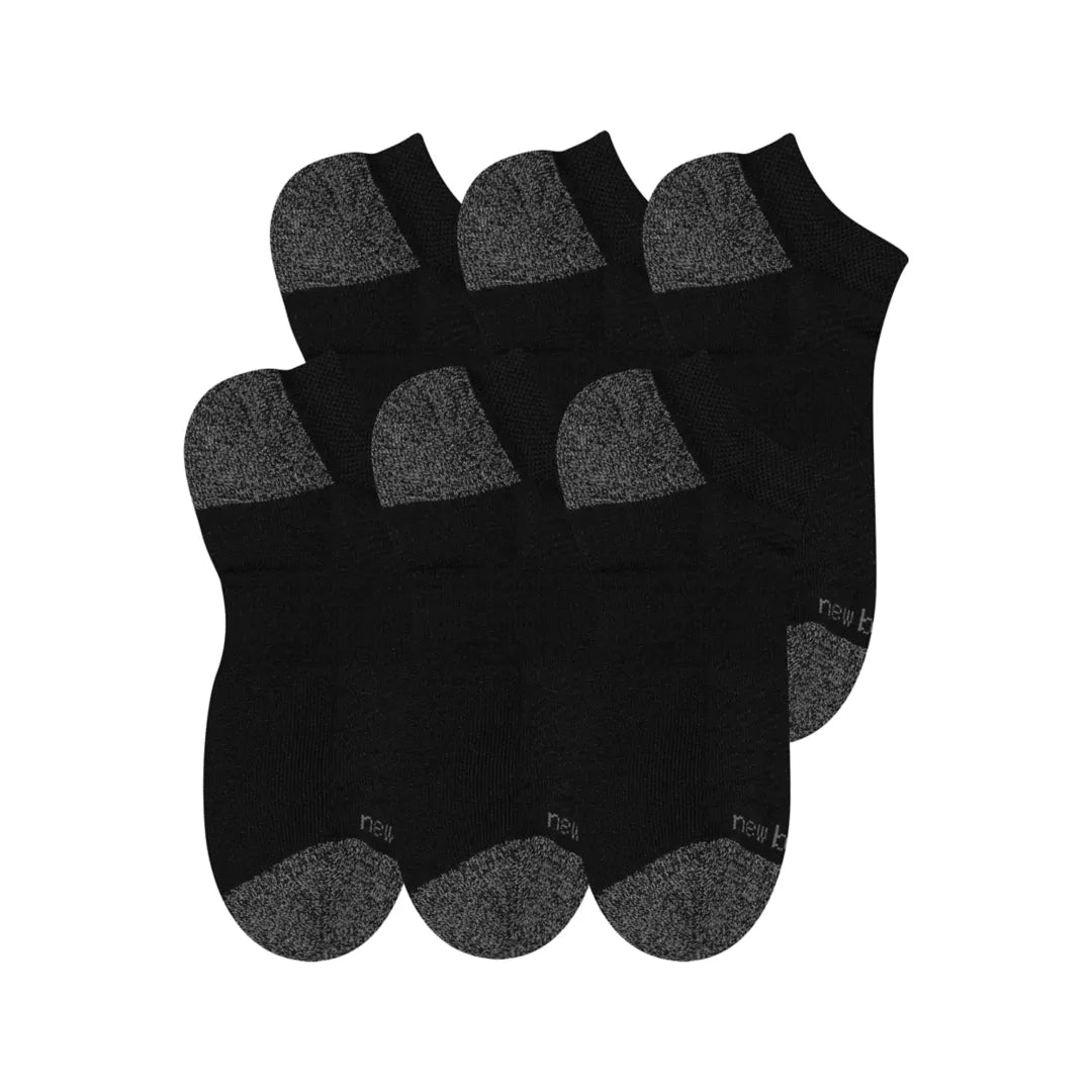 Men|Women Active No Show Socks 6 Pack / New Balance