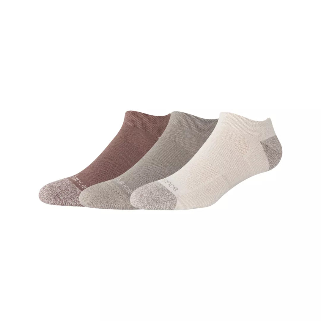 Men|Women Active  No Show Socks 3 Pack / New Balance
