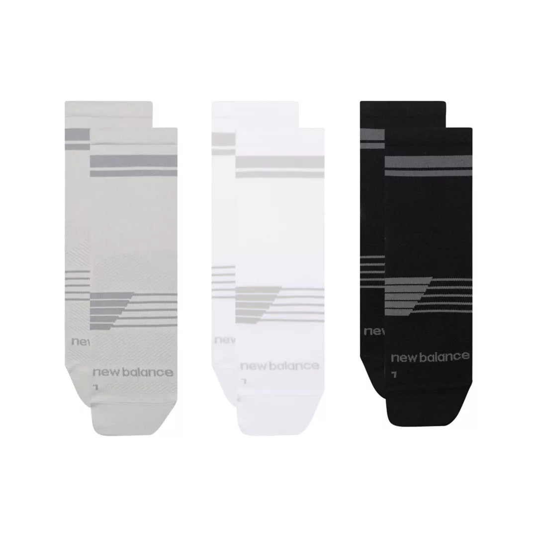 Men|Women Pro Running QTR Socks 3 Pack / New Balance