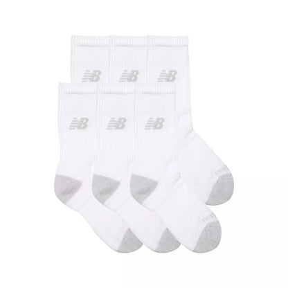 Kids Youth Active Crew Socks 6 Pack / New Balance