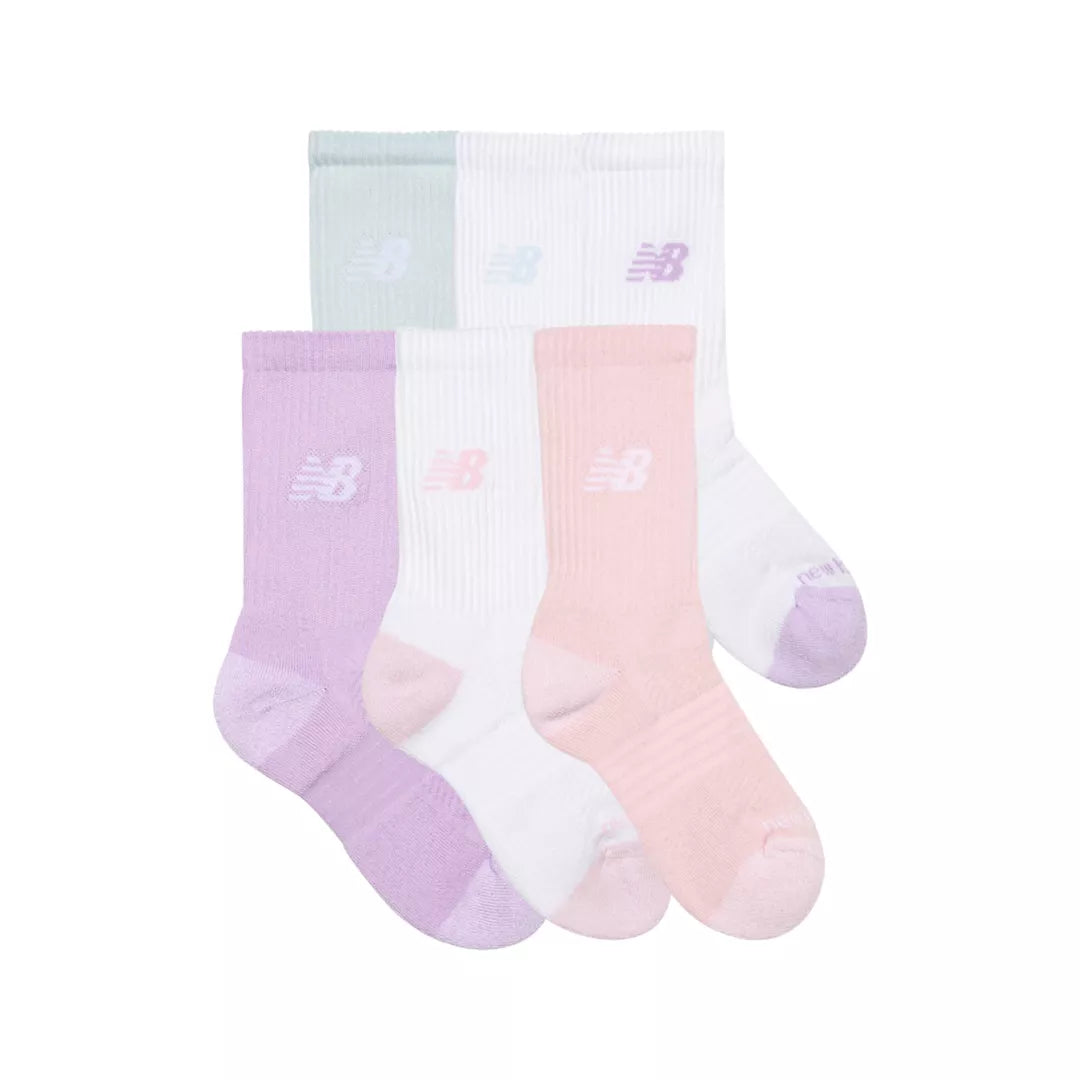 Kids Youth Active Crew Socks 6 Pack / New Balance
