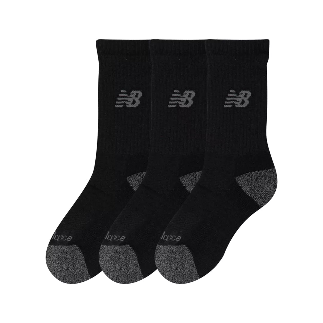 Kids Youth Active Crew Socks 3 Pack / New Balance