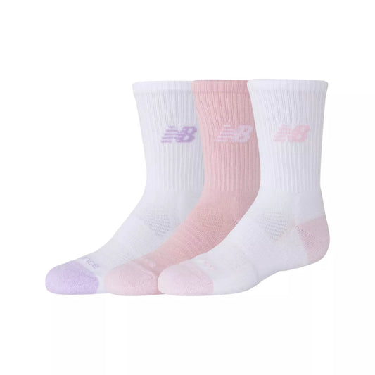 Kids Youth Active Crew Socks 3 Pack / New Balance