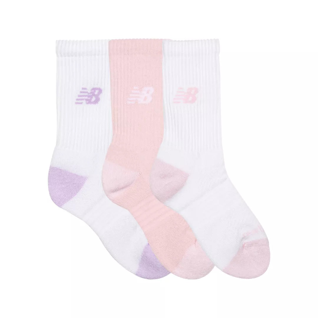 Kids Youth Active Crew Socks 3 Pack / New Balance
