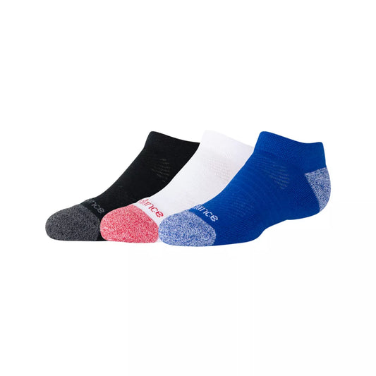 Kids Youth Active No Show Socks 3 Pack / New Balance