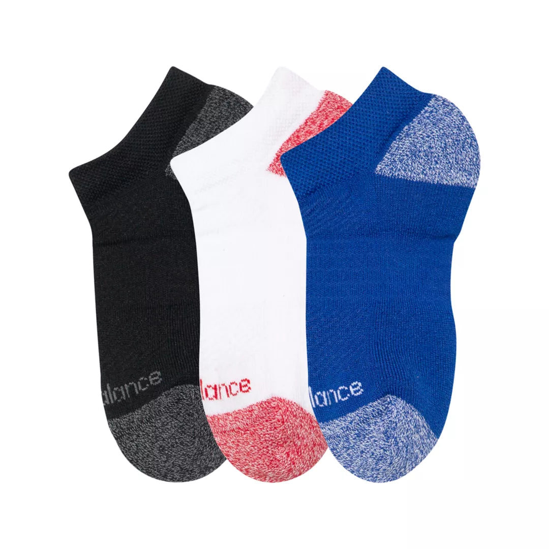Kids Youth Active No Show Socks 3 Pack / New Balance