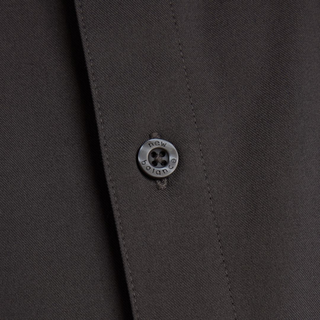 Men Numeric Button Up Shirt / New Balance