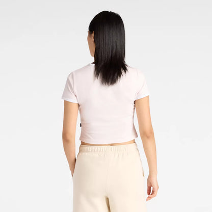 Women Linear Rose Baby Doll T-Shirt / New Balance