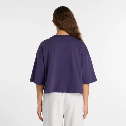 Women Athletics Premium Chest Logo Cropped T-Shirt / New Balance