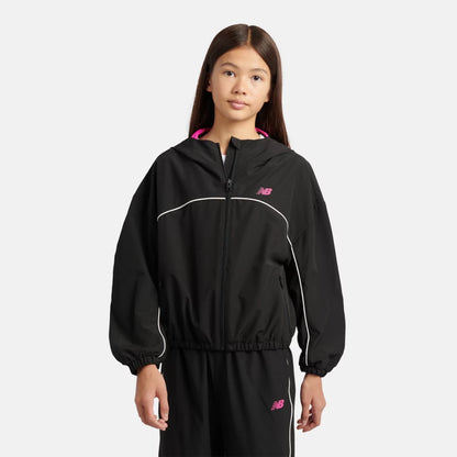 Kids Contrast Piping Track Jacket / New Balance