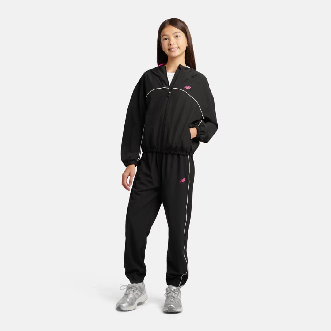 Kids Contrast Piping Track Jacket / New Balance