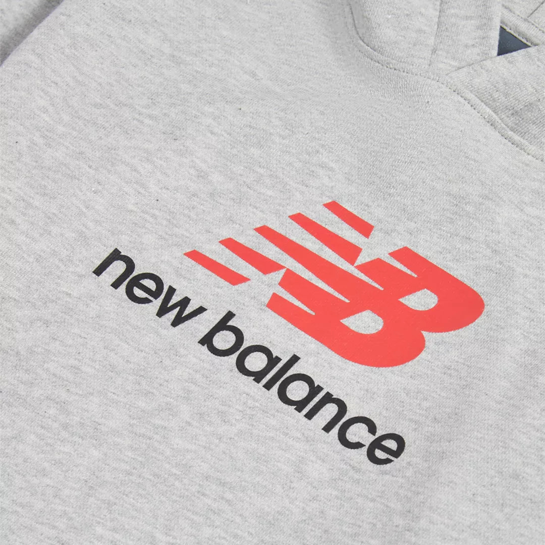 Kids French Terry Stacked Logo Hoodie / New Balance