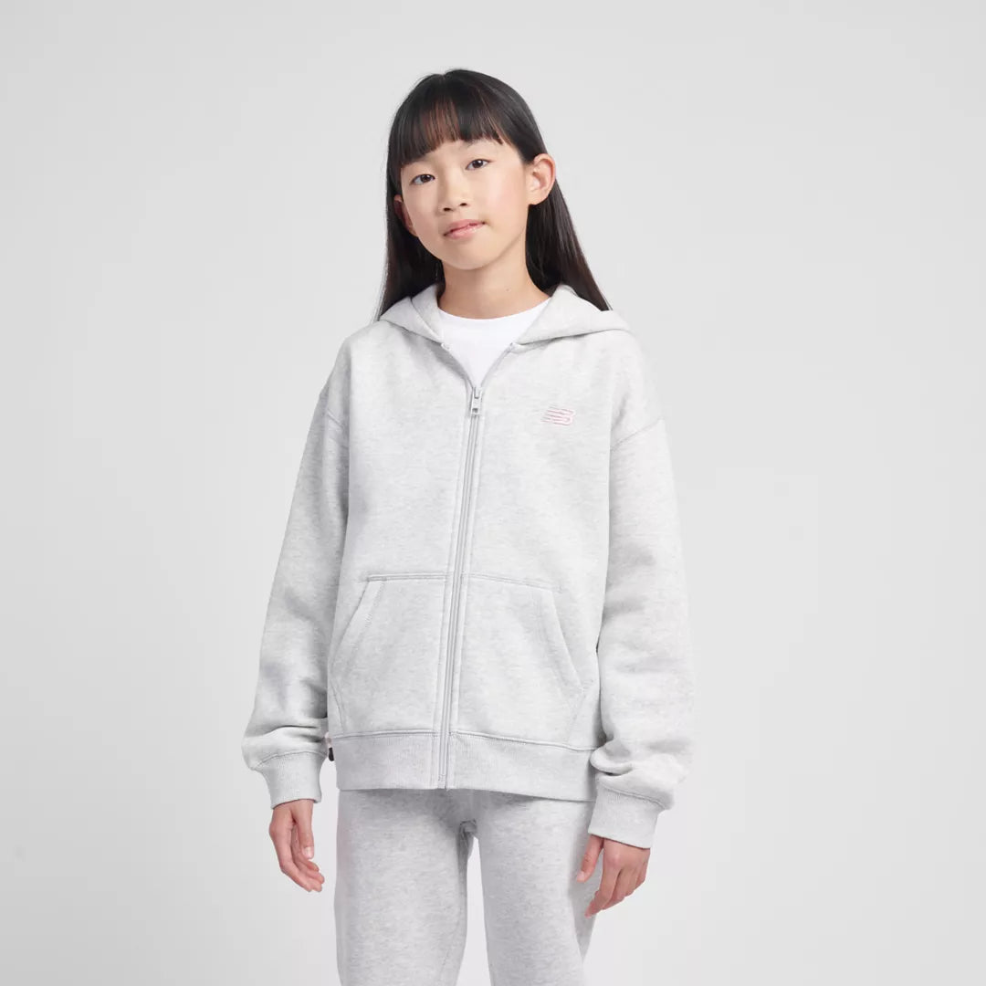 Kids BB Small Logo Full Zip Hoodie / New Balance