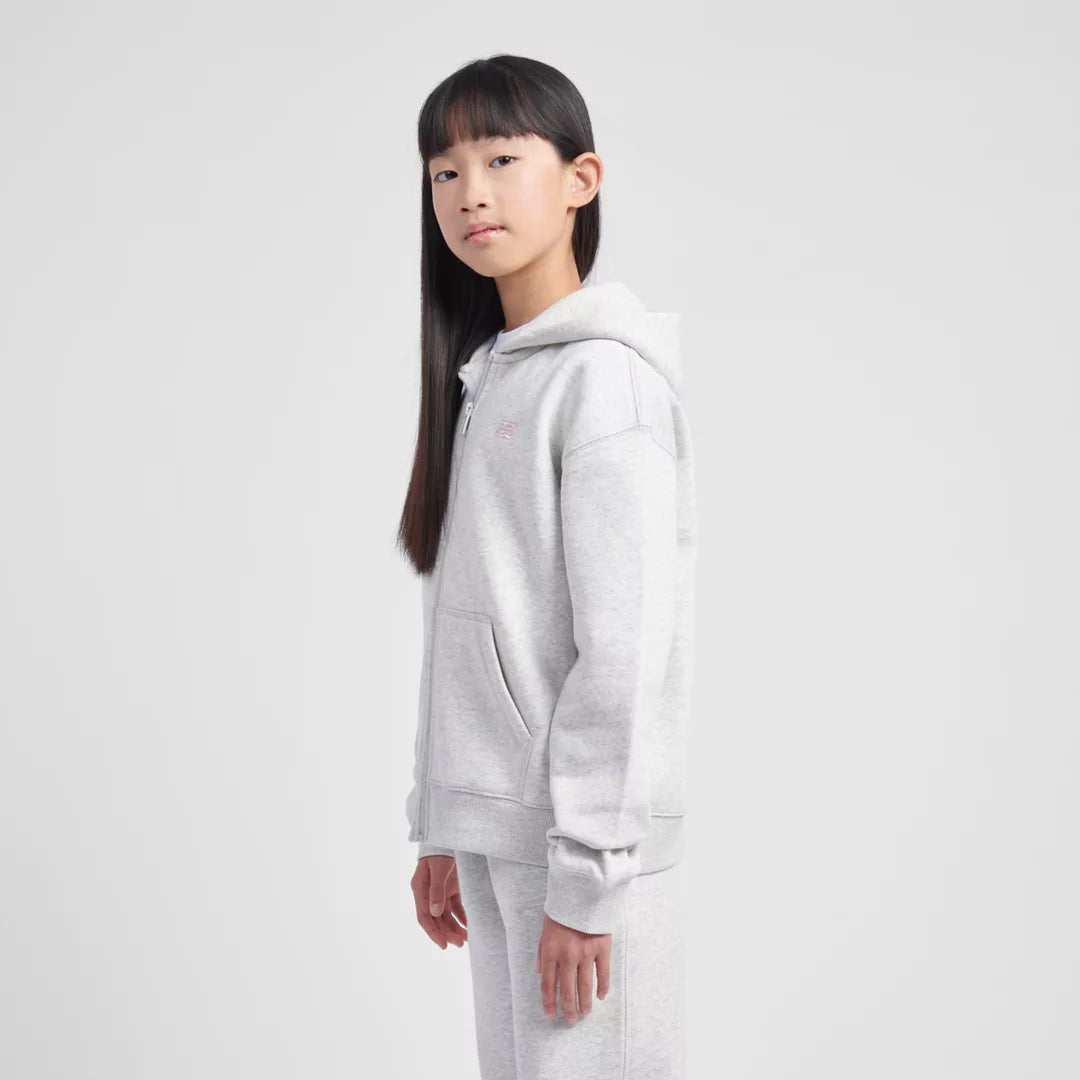 Kids BB Small Logo Full Zip Hoodie / New Balance