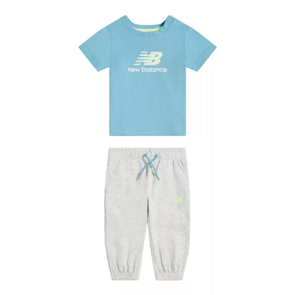 Kids Colourblock T-Shirt & Jog Set / New Balance