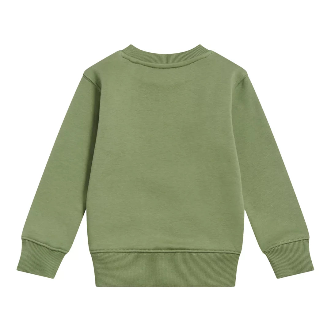 Kids Brush Back Stacked Logo Crew / New Balance