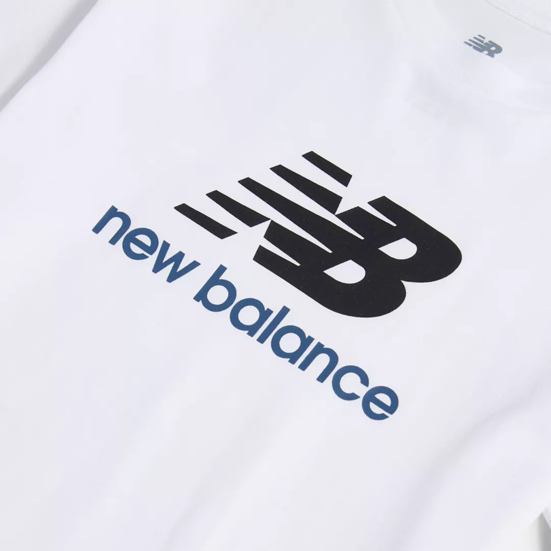 Kids Stacked Logo T-Shirt / New Balance